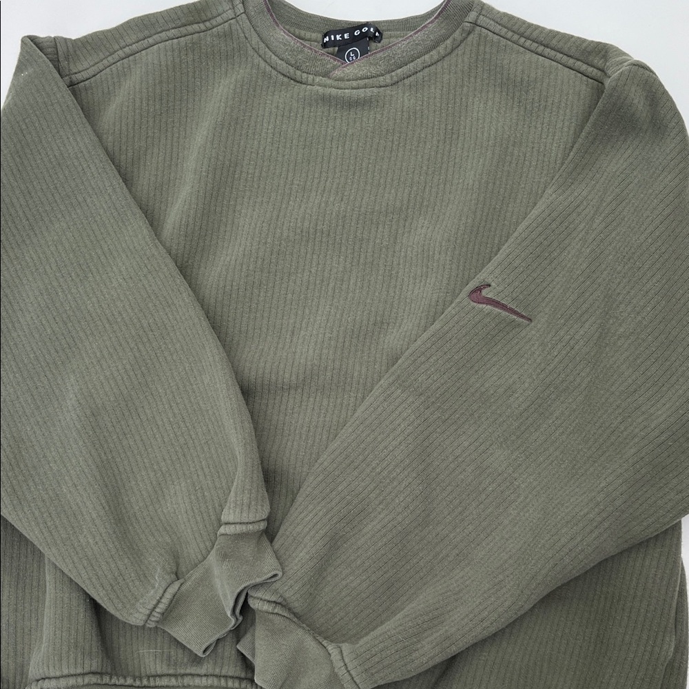Nike Men's Sage Green Crewneck Sweatshirt